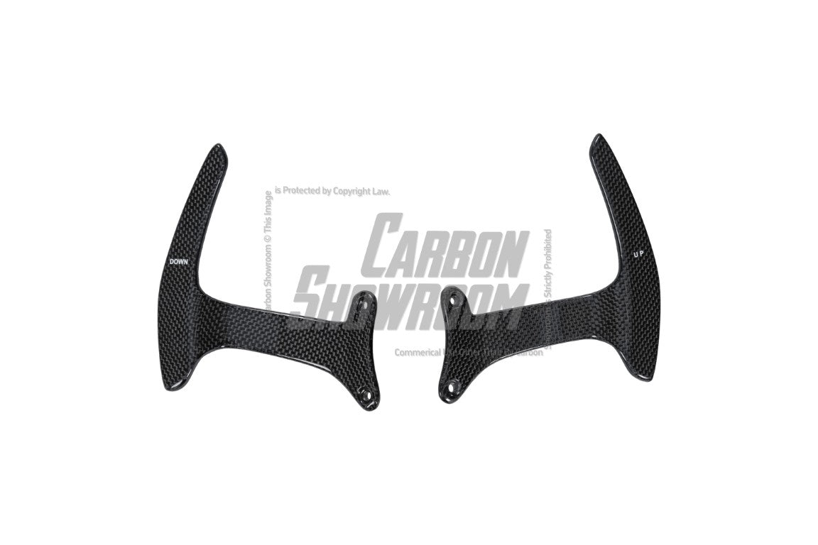 Ferrari 488 GTB & Spider 2016 2017 2018 2019 2020 with Aftermarket Parts - OEM 1:1 Style Shift Paddles Dry Pre-preg Carbon Fiber from Aero Republic