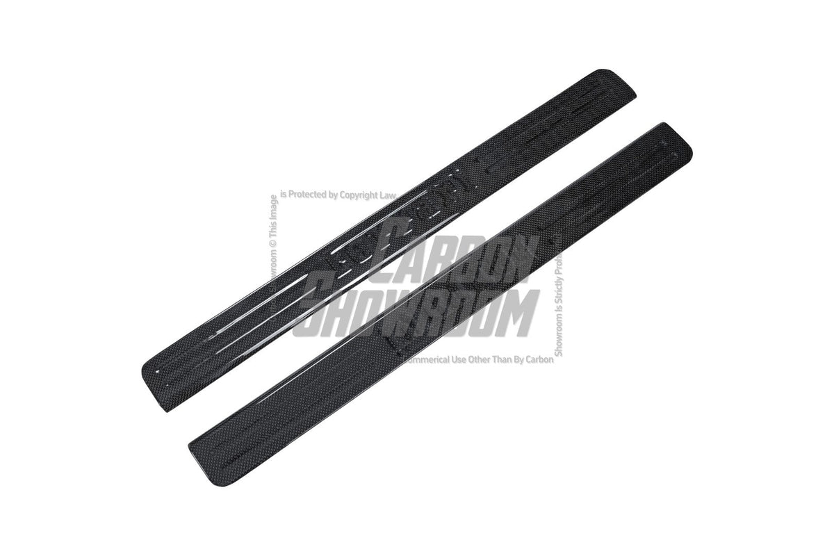 Ferrari 488 GTB & Spider 2016 2017 2018 2019 2020 with Aftermarket Parts - OEM 1:1 Style Door Sills Dry Pre-preg Carbon Fiber from Aero Republic
