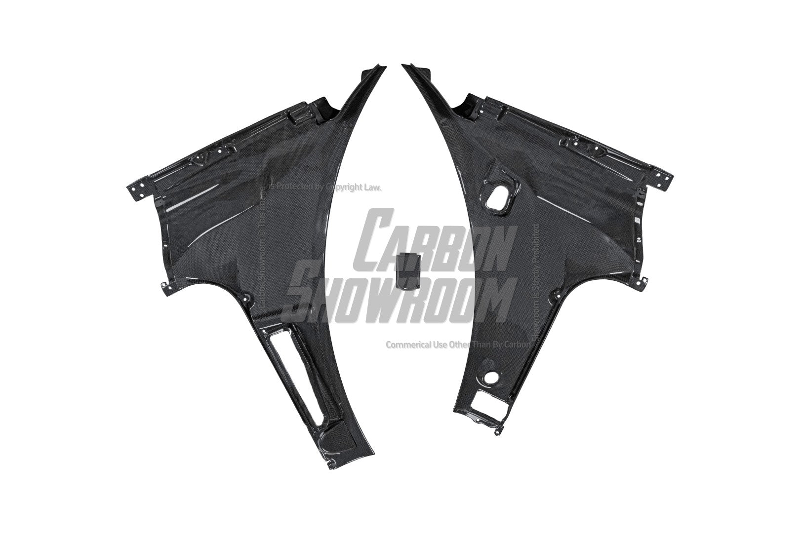 Ferrari 488 GTB & Spider 2016 2017 2018 2019 2020 with Aftermarket Parts - OEM 1:1 Style Replacement Front Trunk Rear Panels Dry Pre-preg Carbon Fiber from Aero Republic