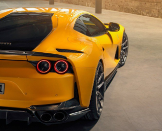 Ferrari 812 Superfast 2018 2019 2020 with Aftermarket Parts - Rear Spoiler Carbon Fiber / FRP from?Aero Republic
