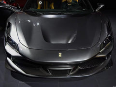 Ferrari F8 Tributo & Spider 2020 2021 2022 2023 with Aftermarket Parts - M Style Top Front Lip Carbon Fiber / FRP from Aero Republic