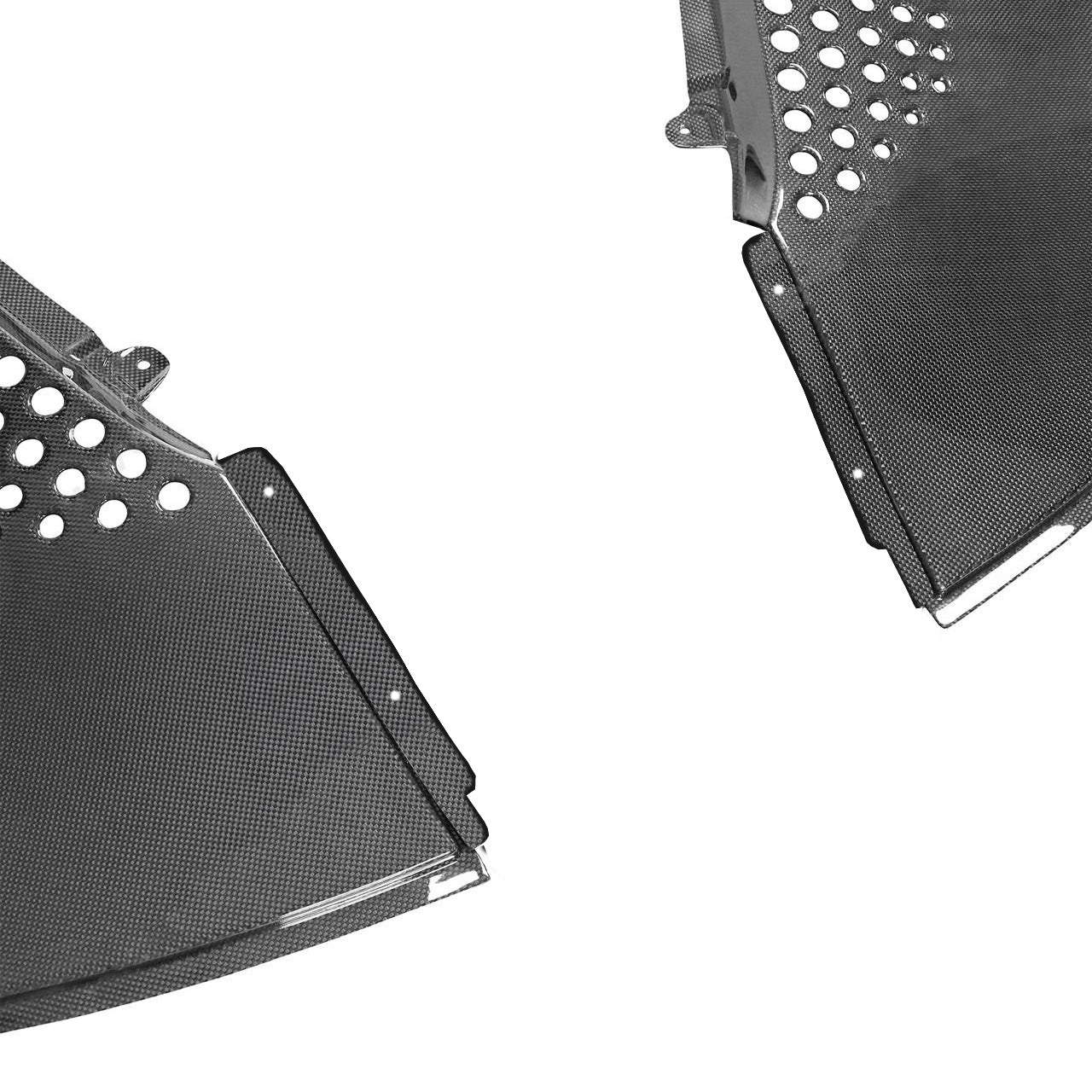 Ferrari SF90 Stradale & Spider 2021 2022 2023 2024 2025 with Aftermarket Parts - OEM 1:1 Style Replacement Engine Bay Side Surround Pre-preg Carbon Fiber from Aero Republic