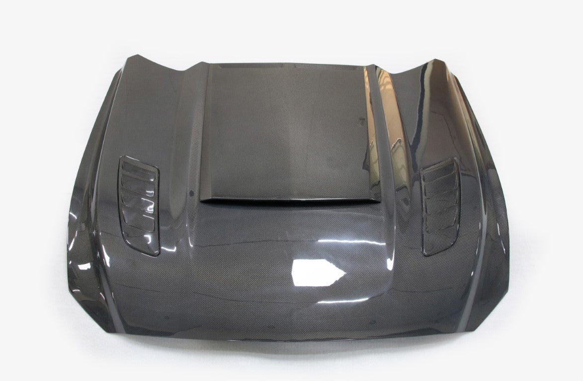 Ford Mustang GT 5.0 V6 3.6 Ecoboost 2.3 S550.1 2015 2016 2017 with Aftermarket Parts - Hood Carbon Fiber from Aero Republic