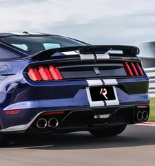 Ford Mustang Ecoboost V6 GT March1 Bullitt S550.1 S550.2 2015 2016 2017 2018 2019 2020 2021 2022 2023 with Aftermarket Parts - GT350 Style Rear Spoiler Carbon Fiber from Aero Republic
