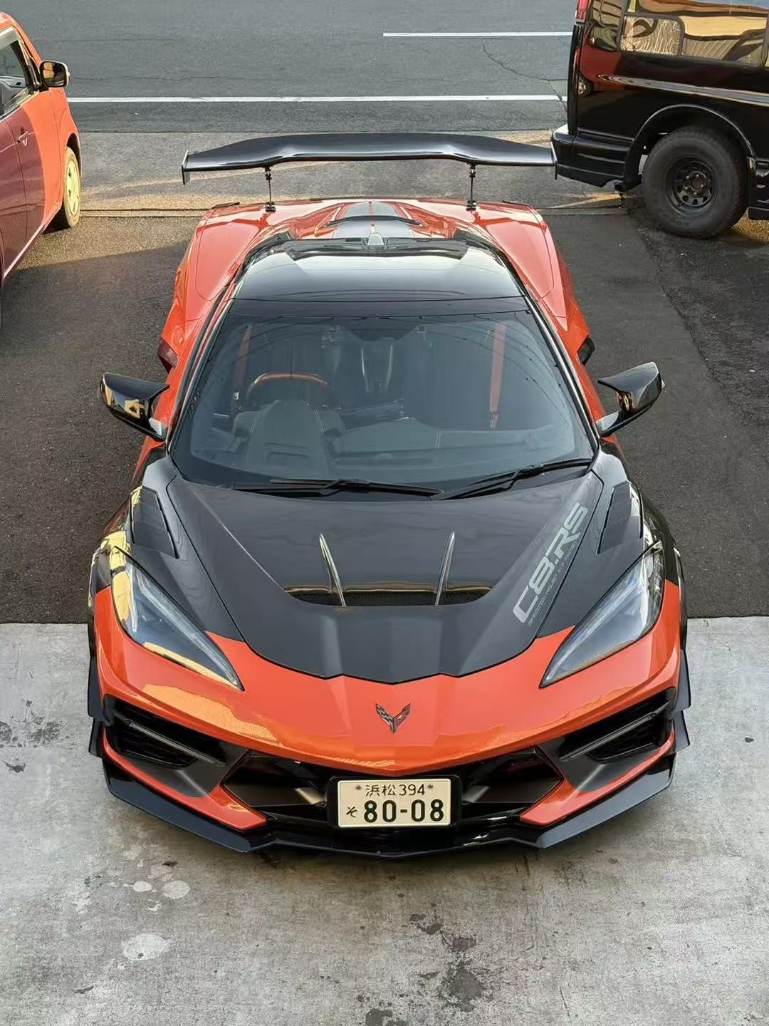 Chevrolet C8 Corvette Base 2020-ON with Aftermarket Parts - Front Fenders Carbon Fiber from Aero Republic