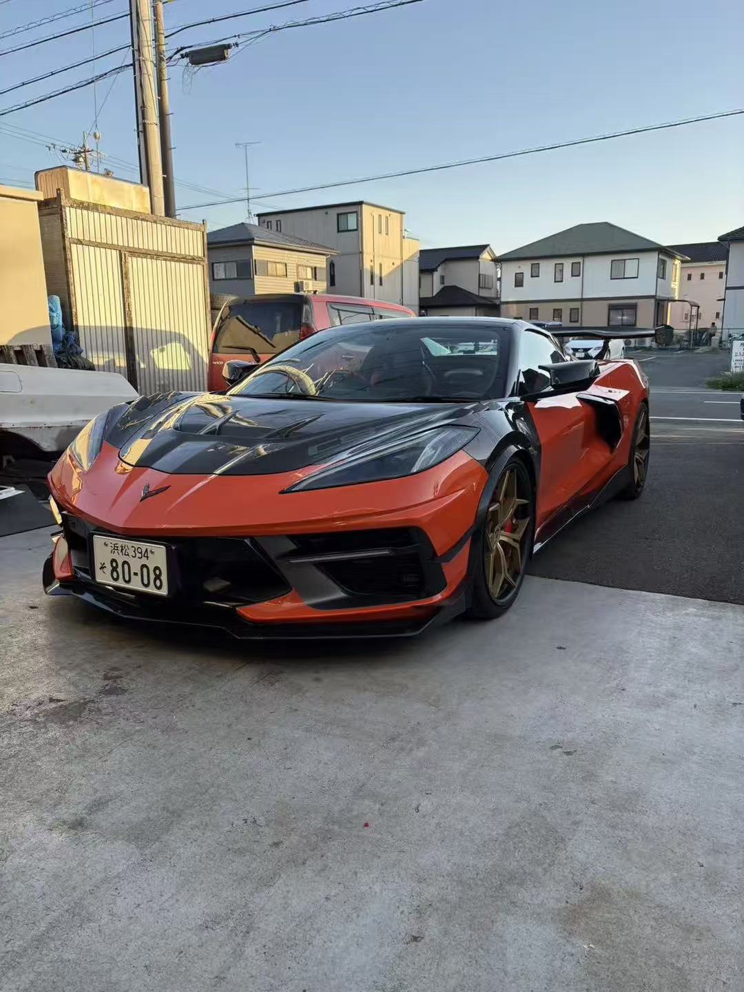 Chevrolet C8 Corvette Base 2020-ON with Aftermarket Parts - Front Fenders Carbon Fiber from Aero Republic