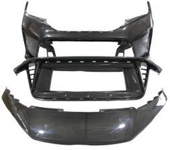 Honda Civic Type-R FL5 2023-ON with Aftermarket Parts - OEM Style Front Bumper & Lip Carbon Fiber from Aero Republic