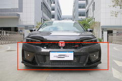 Honda Civic Type-R FL5 2023-ON with Aftermarket Parts - OEM Style Front Bumper & Lip Carbon Fiber from Aero Republic