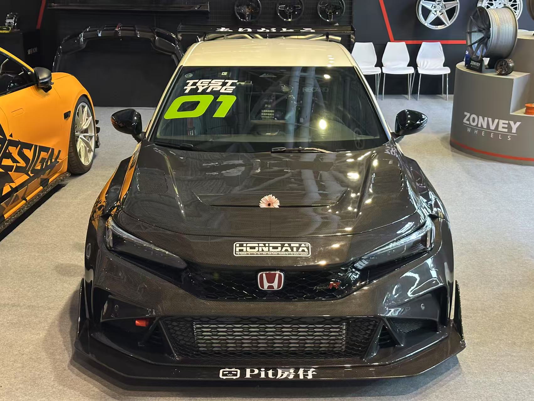 Honda Civic Type-R FL5 2023-ON with Aftermarket Parts - Time Attack Front Bumper Carbon Fiber from Aero Republic
