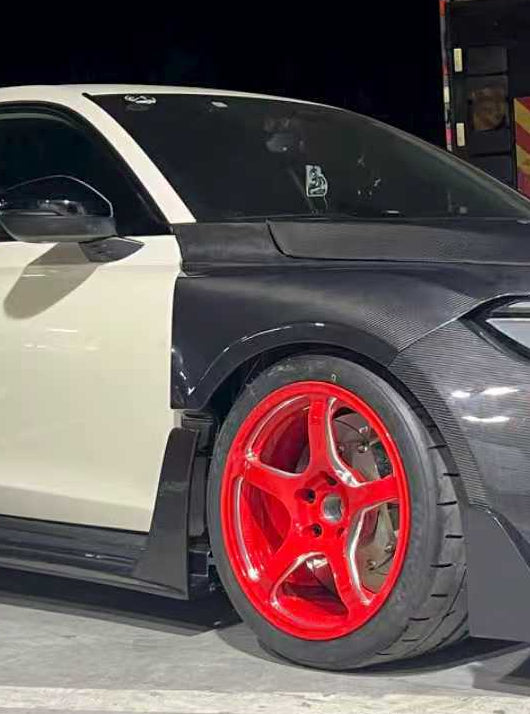 Honda Civic Type-R FL5 2023-ON with Aftermarket Parts - Time Attack Front Fenders Carbon Fiber from Aero Republic