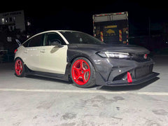 Honda Civic Type-R FL5 2023-ON with Aftermarket Parts - Time Attack Side Skirts Carbon Fiber from Aero Republic