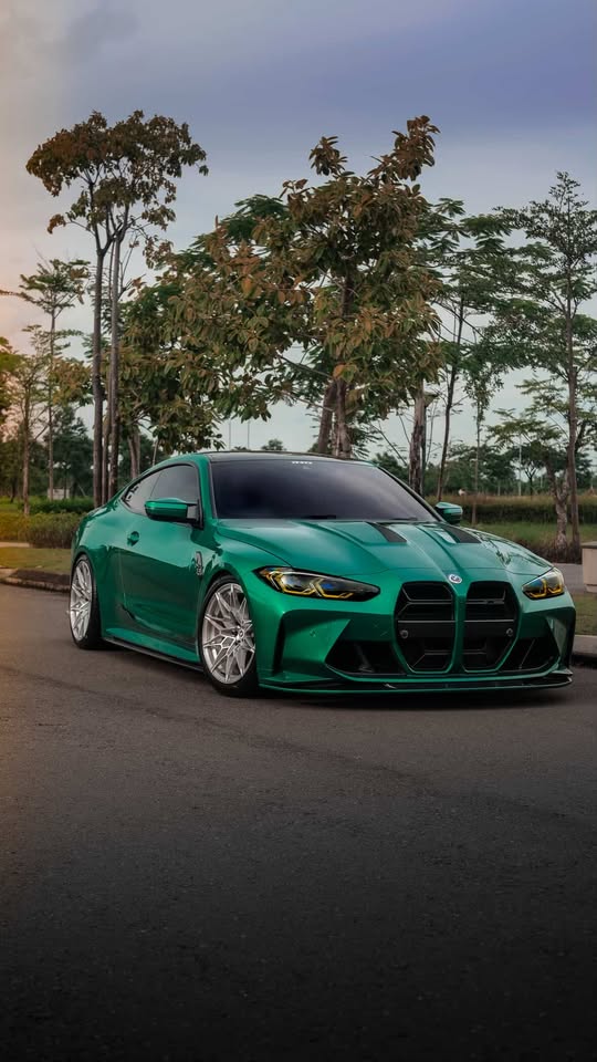 BMW M3 / M3C G80 G81 & M4 / M4C G82 G83 2021 2022 2023 2024 with Aftermarket Parts -?Hood Bonnet?Double-sided Pre-preg Carbon Fiber?from TAKD Carbon