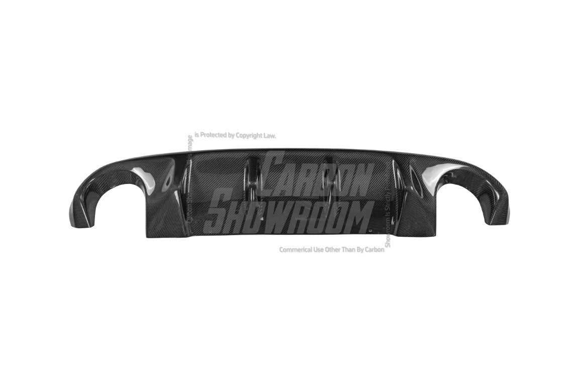 Infiniti Q50 Red Sport 400 Luxe Sensory Signature Premium Pure 2014 2015 2016 2017 with Aftermarket Parts - Japanese Version (Lower Layer) Rear Diffuser Carbon Fiber from Aero Republic