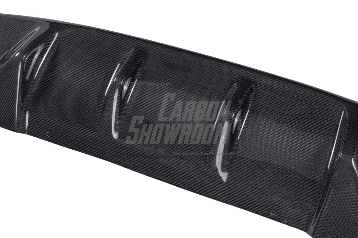Infiniti Q50 Red Sport 400 Luxe Sensory Signature Premium Pure 2014 2015 2016 2017 with Aftermarket Parts - Japanese Version (Lower Layer) Rear Diffuser Carbon Fiber from Aero Republic