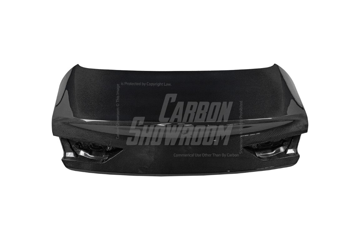 Infiniti Q60 Red Sport 400 Premium Luxe Sport Pure 2017 2018 2019 2020 2021 2022 with Aftermarket Parts - Trunk Carbon Fiber from Aero Republic