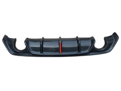 Infiniti Q60 Red Sport 400 Premium Luxe Sport Pure 2017 2018 2019 2020 2021 2022 with Aftermarket Parts - long Lamp Style Rear Diffuser Carbon Fiber from Aero Republic