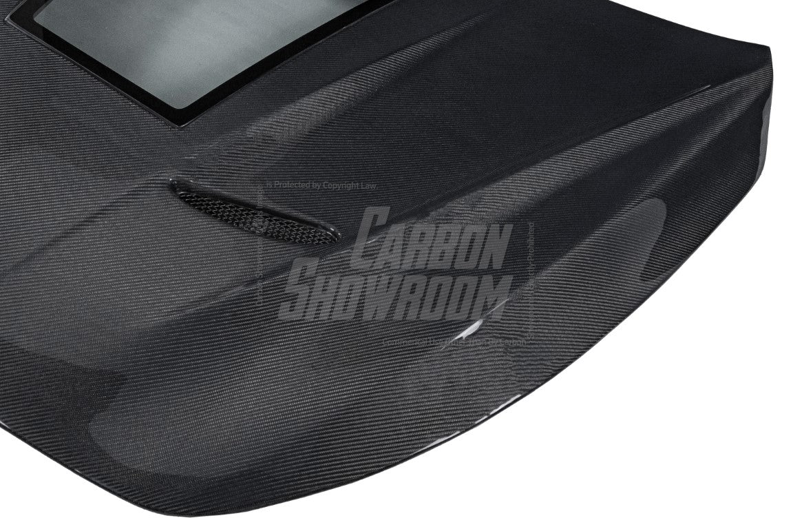 Infiniti Q60 Red Sport 400 Premium Luxe Sport Pure 2017 2018 2019 2020 2021 2022 with Aftermarket Parts - Type A Hood Carbon Fiber from Aero Republic