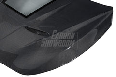 Infiniti Q60 Red Sport 400 Premium Luxe Sport Pure 2017 2018 2019 2020 2021 2022 with Aftermarket Parts - Type A Hood Carbon Fiber from Aero Republic