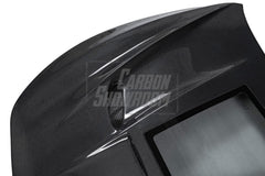 Infiniti Q60 Red Sport 400 Premium Luxe Sport Pure 2017 2018 2019 2020 2021 2022 with Aftermarket Parts - Type B Hood Carbon Fiber from Aero Republic