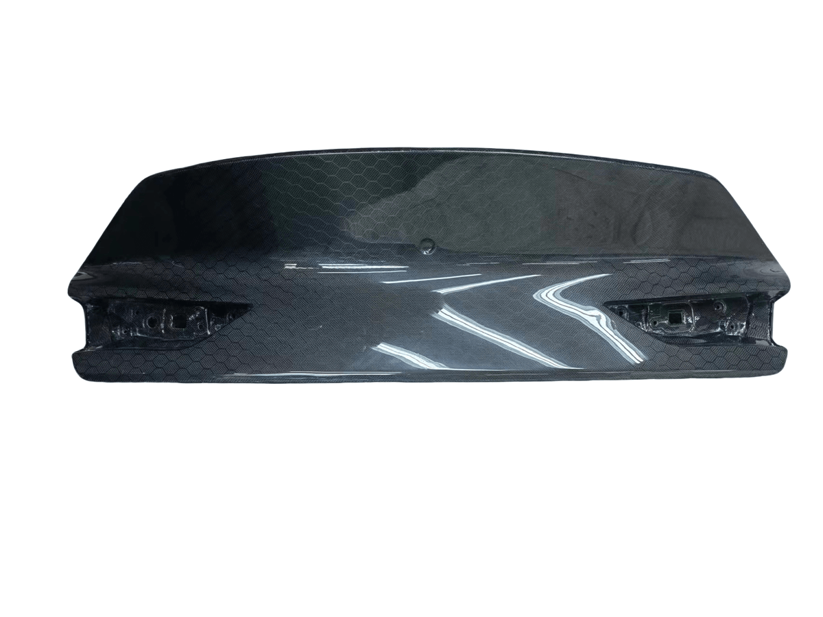 Infiniti Q60 Red Sport 400 Premium Luxe Sport Pure 2017 2018 2019 2020 2021 2022 with Aftermarket Parts - V1 Trunk Carbon Fiber from Aero Republic