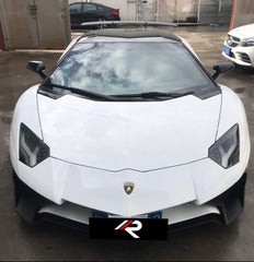 Lamborghini Aventador Base LP700 LP720 S LP740 SV LP750 Ultimate LP780 SVJ LP770 2012 2013 2014 2015 2016 2017 2018 2019 2020 2021 2022 2023 2024 with Aftermarket Parts - 1:1 OEM SV Style Front Bumper Carbon Fiber / FRP from Aero Republic