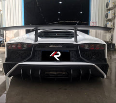 Lamborghini Aventador Base LP700 LP720 S LP740 SV LP750 Ultimate LP780 SVJ LP770 2012 2013 2014 2015 2016 2017 2018 2019 2020 2021 2022 2023 2024 with Aftermarket Parts - 1:1 OEM SV Style Rear Bumper Carbon Fiber / FRP from Aero Republic