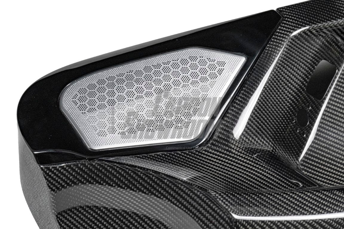 Lamborghini Aventador Base LP700 LP720 S LP740 SV LP750 Ultimate LP780 SVJ LP770 2012 2013 2014 2015 2016 2017 2018 2019 2020 2021 2022 2023 with Aftermarket Parts - Interior Door Card Panel & Speaker Cover Carbon Fiber from Aero Republic