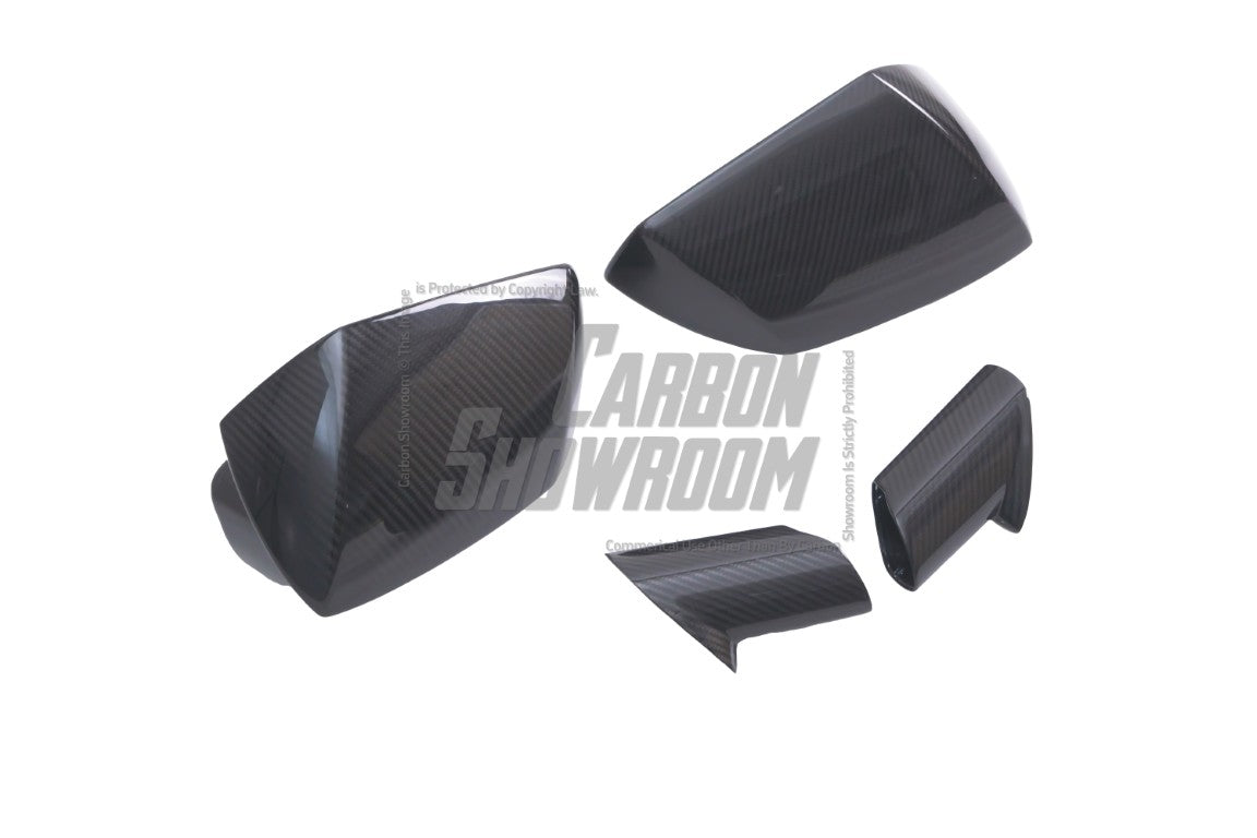 Lamborghini Aventador LP700 LP720 LP750 SVJ SV with Aftermarket Parts - OEM Upgrade Mirror Caps Pre-preg Carbon Fiber from Aero Republic