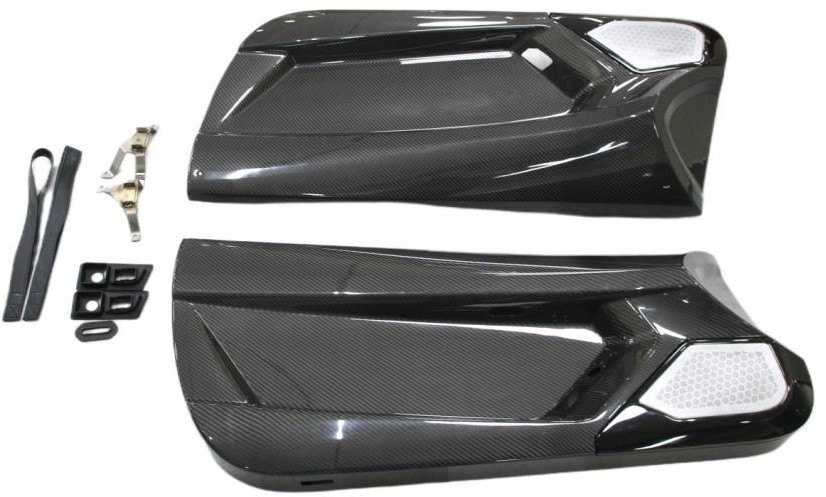 Lamborghini Aventador Base LP700 LP720 S LP740 SV LP750 Ultimate LP780 SVJ LP770 2012 2013 2014 2015 2016 2017 2018 2019 2020 2021 2022 2023 with Aftermarket Parts - Interior Door Card Panel & Speaker Cover Carbon Fiber from Aero Republic