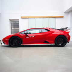 Lamborghini Huracan LP580 LP610 Evo RWD AWD Tecnica Performante STO Sterrato 2015 2016 2017 2018 2019 2020 2021 2022 2023 2024 with Aftermarket Parts - 1:1 STO OEM Style Rear Fenders & Rear Engine Trunk deck Lid & Rear Fenders Intake Pipe Pre-preg Carbon Fiber / FRP from Aero Republic