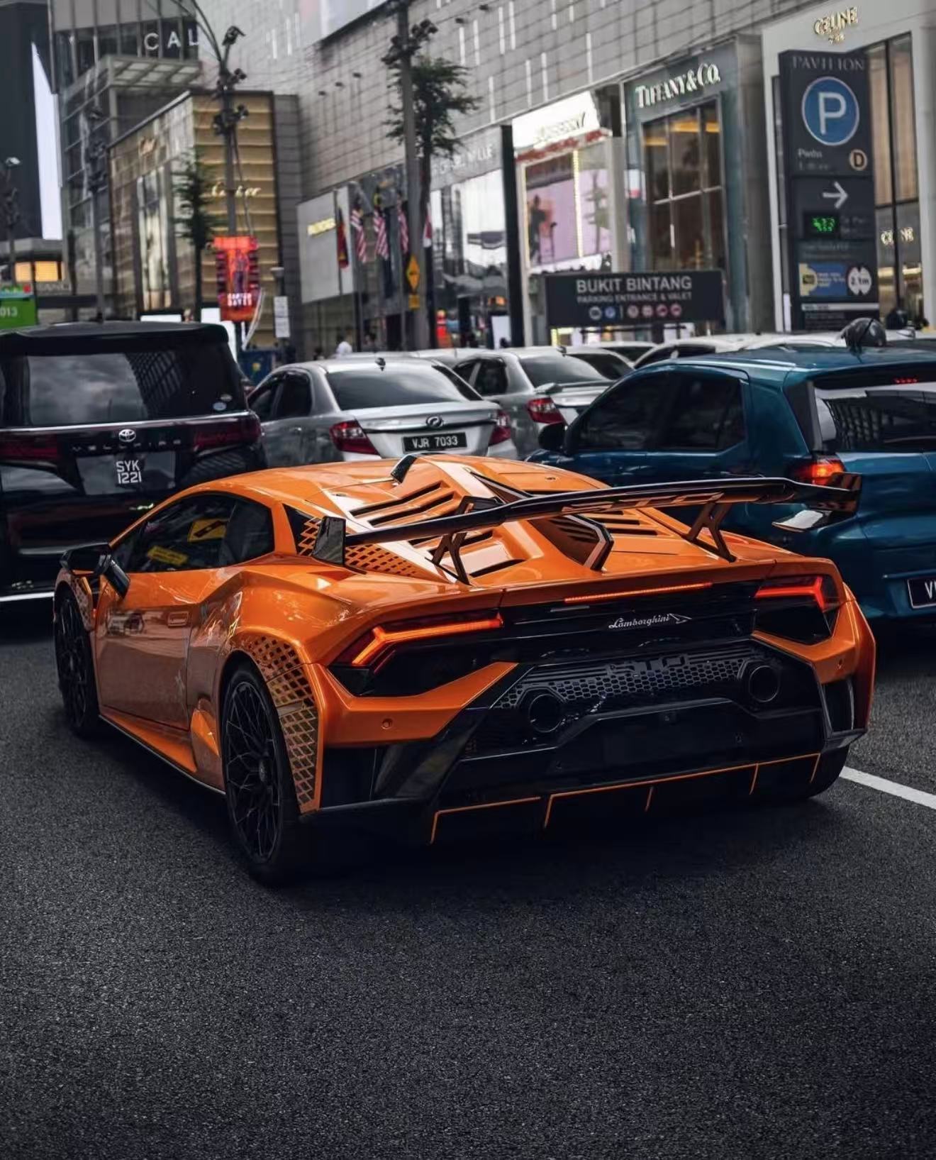 Lamborghini Huracan LP580 LP610 Evo RWD AWD Tecnica Performante STO Sterrato 2015 2016 2017 2018 2019 2020 2021 2022 2023 2024 with Aftermarket Parts - 1:1 STO OEM Style Rear Fenders & Rear Engine Trunk deck Lid & Rear Fenders Intake Pipe?Pre-preg Carbon Fiber / FRP from Aero Republic