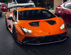Lamborghini Huracan STO 2021 2022 2023 2024 with Aftermarket Parts - 1:1 STO OEM Style Hood Vent Trim?Pre-preg Carbon Fiber / FRP from Aero Republic