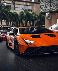 Lamborghini Huracan STO 2021 2022 2023 2024 with Aftermarket Parts - 1:1 STO OEM Style Hood Vent Trim?Pre-preg Carbon Fiber / FRP from Aero Republic