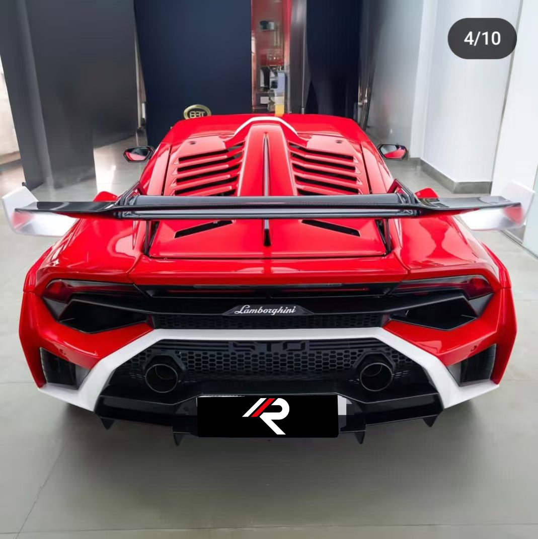 Lamborghini Huracan STO 2021 2022 2023 2024 with Aftermarket Parts - 1:1 STO OEM Style Rear Diffuser Pre-preg Carbon Fiber / FRP from Aero Republic