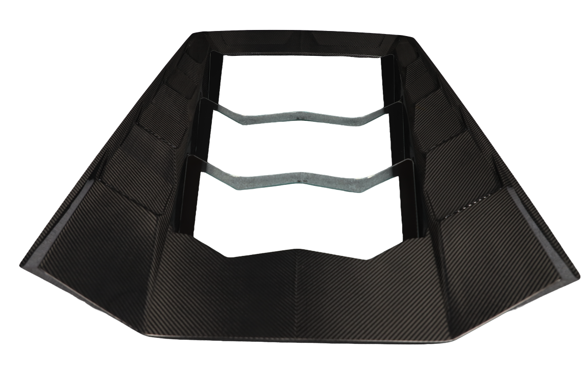 Lamborghini Huracan Tecnica Performante Evo LP610 LP580 2015 2016 2017 2018 2019 2020 2021 2022 2023 2024 with Aftermarket Parts - M Style Engine Hatch Dry Pre-preg Carbon Fiber from Aero Republic