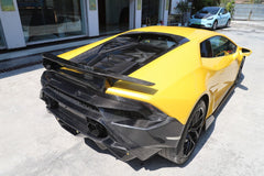 Lamborghini Huracan Tecnica Performante Evo LP610 LP580 2015 2016 2017 2018 2019 2020 2021 2022 2023 2024 with Aftermarket Parts - Tecnica Style Engine Hatch Dry Pre-preg Carbon Fiber from Aero Republic