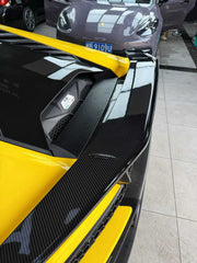 Lamborghini Huracan Tecnica Performante Evo LP610 LP580 2015 2016 2017 2018 2019 2020 2021 2022 2023 2024 with Aftermarket Parts - Tecnica Style Rear Wing Dry Pre-preg Carbon Fiber from Aero Republic