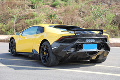 Lamborghini Huracan Tecnica Performante Evo LP610 LP580 2015 2016 2017 2018 2019 2020 2021 2022 2023 2024 with Aftermarket Parts - Tecnica Style Rear Wing Dry Pre-preg Carbon Fiber from Aero Republic