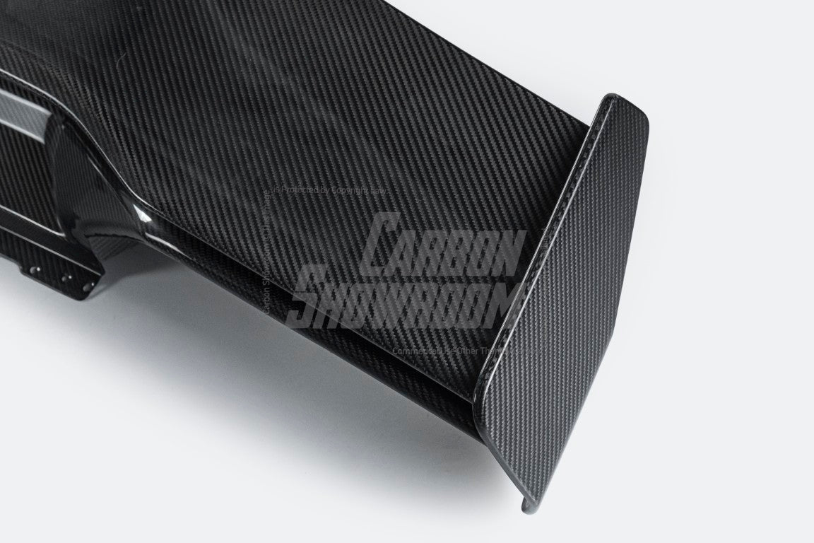 Lamborghini Huracan Tecnica Performante Evo LP610 LP580 2015 2016 2017 2018 2019 2020 2021 2022 2023 2024 with Aftermarket Parts - Vor V2 Style Rear Wing Dry Pre-preg Carbon Fiber from Aero Republic