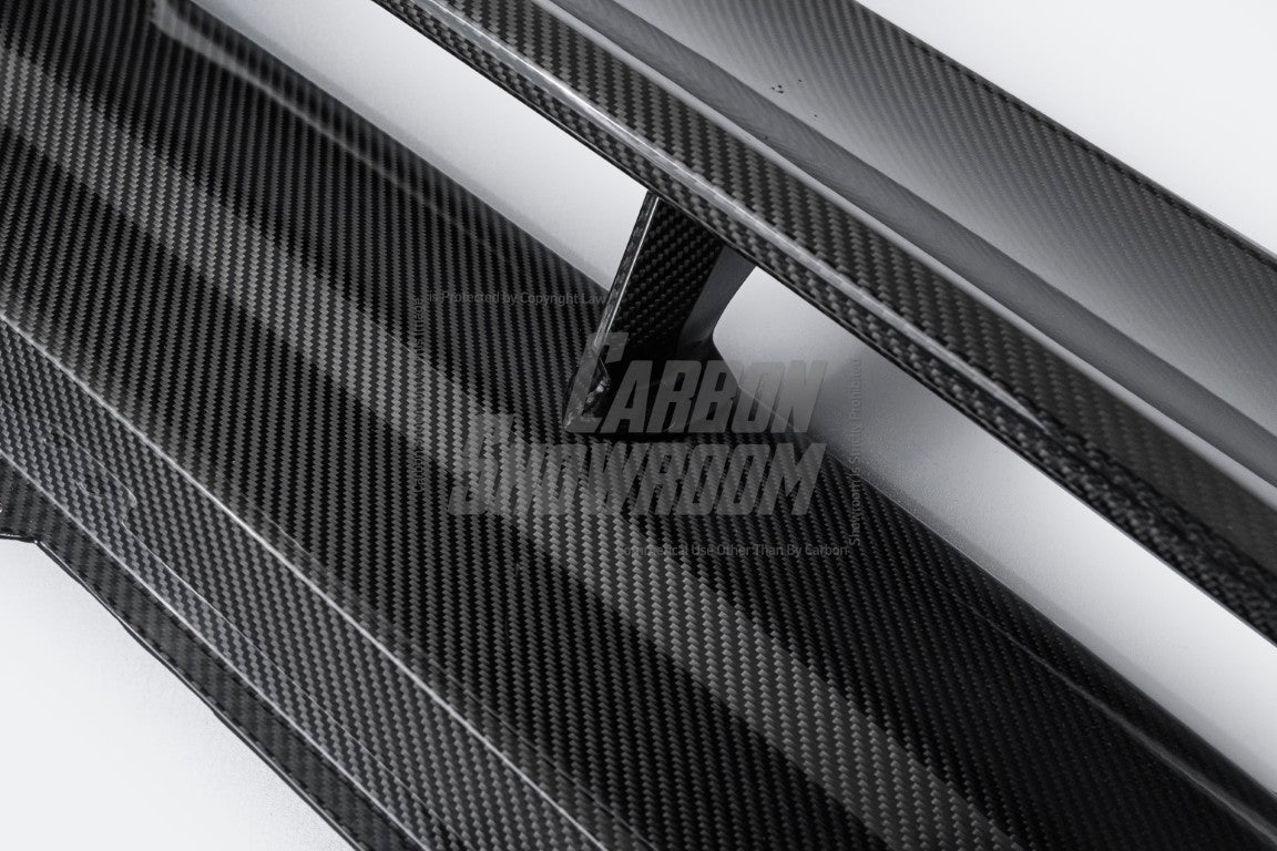 Lamborghini Huracan Tecnica Performante Evo LP610 LP580 2015 2016 2017 2018 2019 2020 2021 2022 2023 2024 with Aftermarket Parts - Vor V2 Style Rear Wing Dry Pre-preg Carbon Fiber from Aero Republic