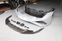 Lamborghini Huracan Tecnica Performante Evo LP610 LP580 2015 2016 2017 2018 2019 2020 2021 2022 2023 2024 with Aftermarket Parts - Evo Style Front Bumper Dry Pre-preg Carbon Fiber from Aero Republic