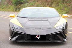 Lamborghini Huracan Tecnica Performante Evo LP610 LP580 2015 2016 2017 2018 2019 2020 2021 2022 2023 2024 with Aftermarket Parts - Tecnica Style Hood Dry Pre-preg Carbon Fiber from Aero Republic