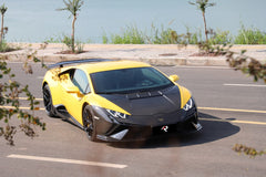 Lamborghini Huracan Tecnica Performante Evo LP610 LP580 2015 2016 2017 2018 2019 2020 2021 2022 2023 2024 with Aftermarket Parts - Tecnica Style Hood Dry Pre-preg Carbon Fiber from Aero Republic