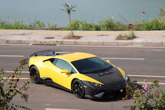 Lamborghini Huracan Tecnica Performante Evo LP610 LP580 2015 2016 2017 2018 2019 2020 2021 2022 2023 2024 with Aftermarket Parts - Tecnica Style Hood Dry Pre-preg Carbon Fiber from Aero Republic