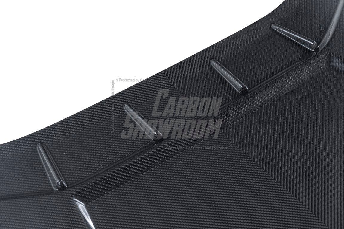 Lamborghini Huracan Tecnica Performante Evo LP610 LP580 2015 2016 2017 2018 2019 2020 2021 2022 2023 2024 with Aftermarket Parts - Tecnica Style Hood Dry Pre-preg Carbon Fiber from Aero Republic