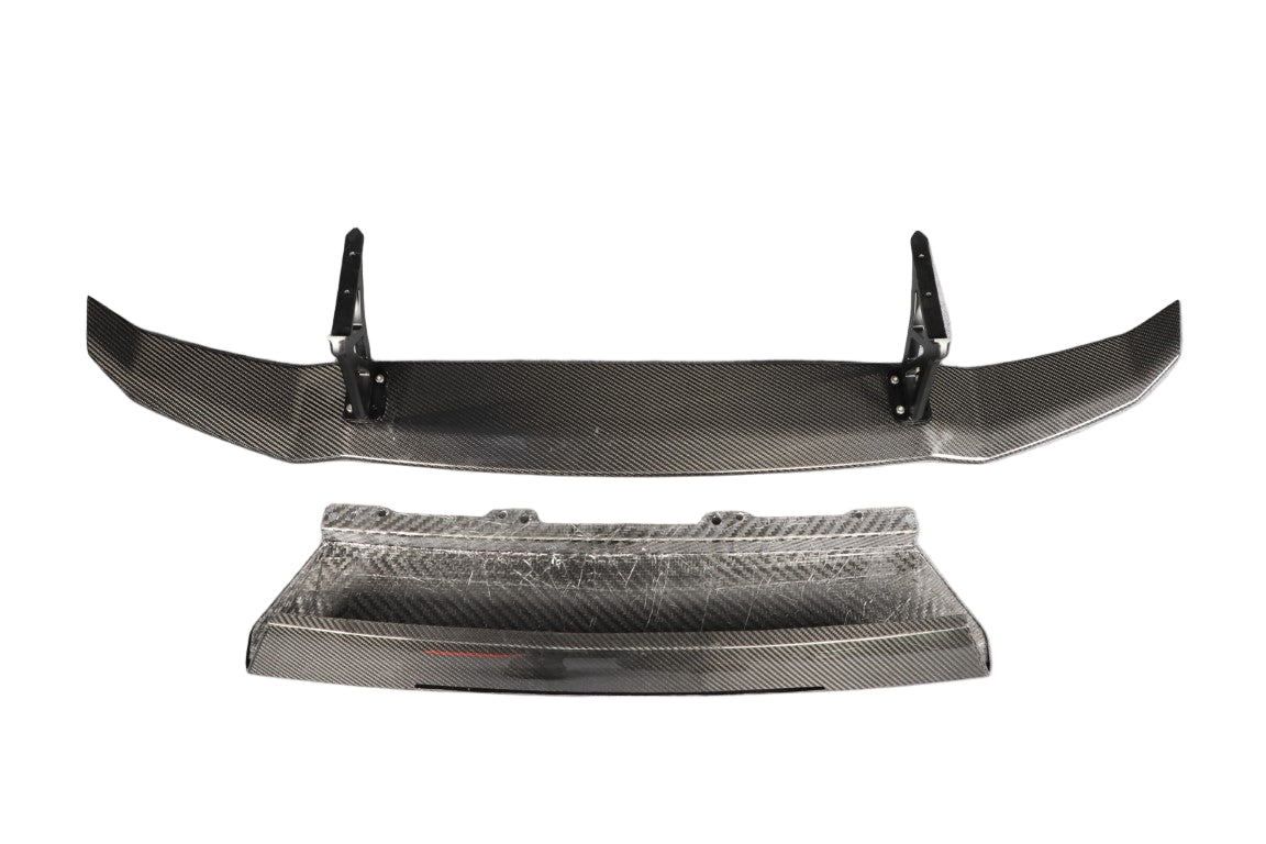 Lamborghini Huracan Tecnica Performante Evo LP610 LP580 2015 2016 2017 2018 2019 2020 2021 2022 2023 2024 with Aftermarket Parts - Vor V1 Style Rear Wing Dry Pre-preg Carbon Fiber from Aero Republic