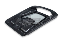 Lamborghini Huracan Tecnica Performante Evo LP610 LP580 2015 2016 2017 2018 2019 2020 2021 2022 2023 2024 with Aftermarket Parts - Tecnica Style Engine Hatch Dry Pre-preg Carbon Fiber from Aero Republic