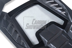 Lamborghini Huracan Tecnica Performante Evo LP610 LP580 2015 2016 2017 2018 2019 2020 2021 2022 2023 2024 with Aftermarket Parts - Tecnica Style Engine Hatch Dry Pre-preg Carbon Fiber from Aero Republic