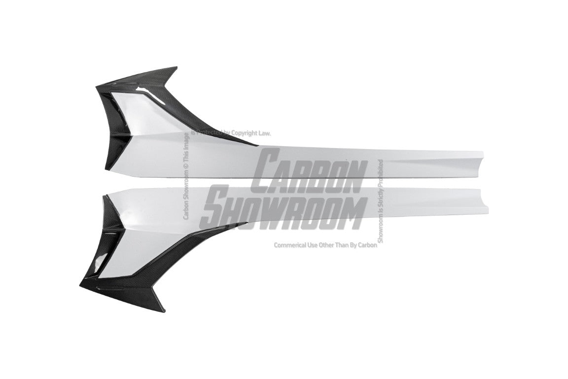Aero Republic Lamborghini LP700 Upgrade SVJ Carbon Fiber Side Skirts - Performance SpeedShop