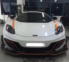 Lamborghini MP4-12C 2012 2013 2014 with Aftermarket Parts - DMC Style Front Lip Carbon Fiber from Aero Republic